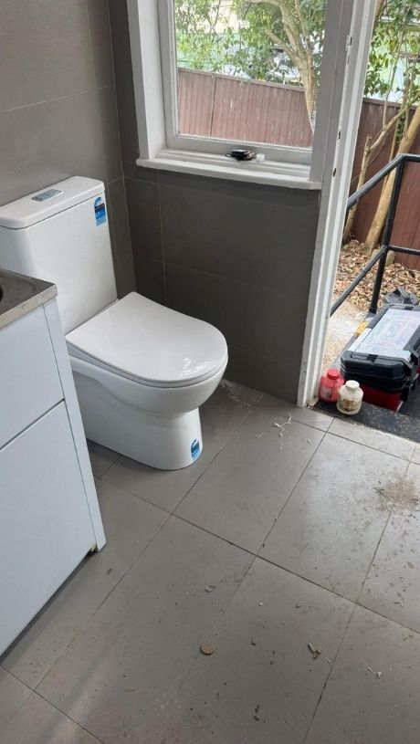 Installing new toilet