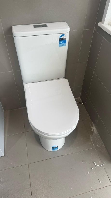 Installing new toilet