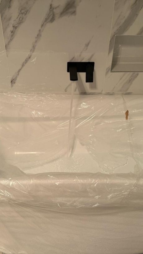 Installing new toilet