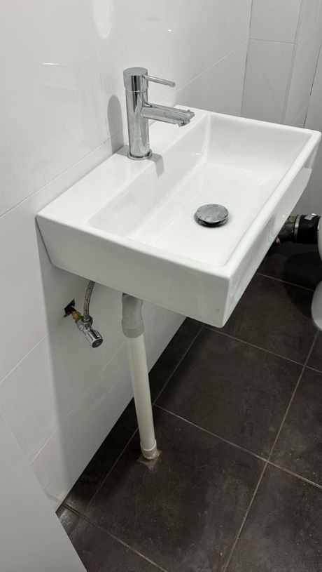 Installing new toilet