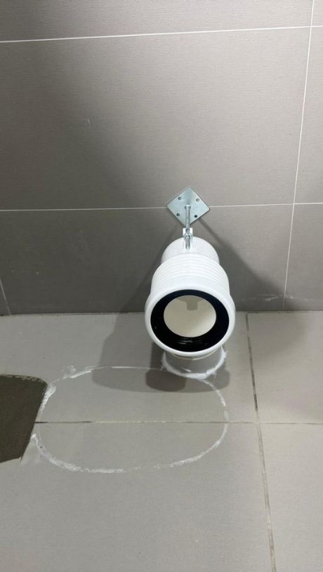 Installing new toilet