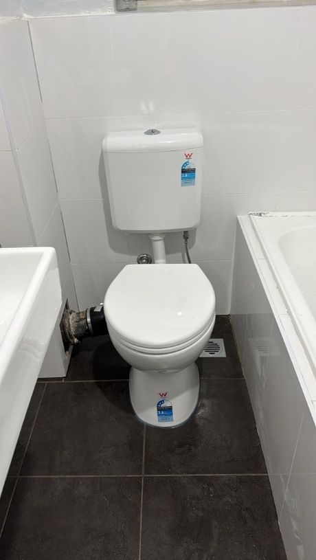 Installing new toilet