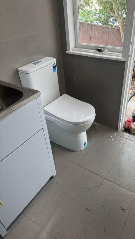 Installing new toilet