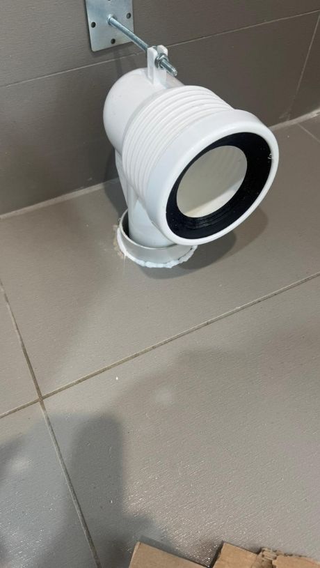 Installing new toilet